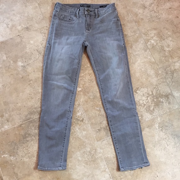 Denimocracy Gray Skinny Jeans Zipper Ankles - Picture 3 of 7